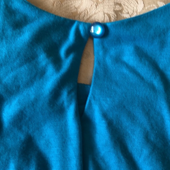 JUSTICE Girl’s Summery Sequins Layers Turquoise Blue Party Dress Size 16 - #325 - Picture 9 of 9